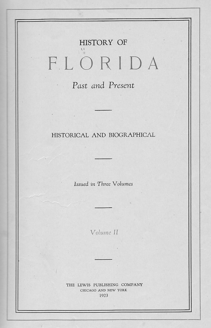 History of FL vol. 2, 1923